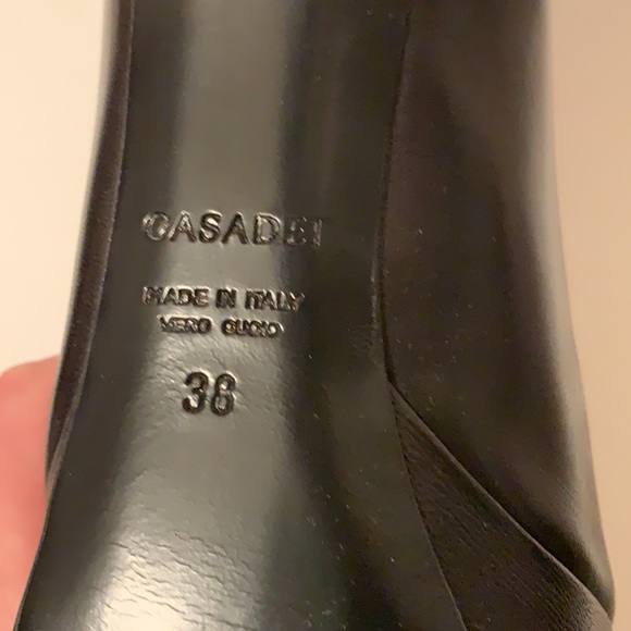 NEW $875 Casadei Leather Heels sz IT 38 - Picture 6 of 11